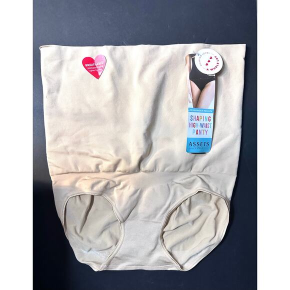 2X Spanx Love Your Assets High Waist panty beige shapewear slimming NEW - Picture 4 of 4